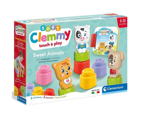 Clemmy Set de jocuri cu animale dulci și moi - Clementoni