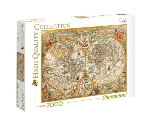 Clementoni: Antik térkép 2000db-os puzzle - High Quality Collection