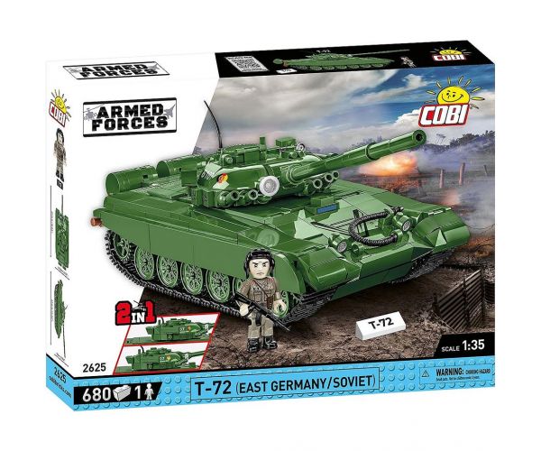 COBI: Armed Forces T-72 (Germania de Est/URSS) set de construcție pentru tanc (2625)