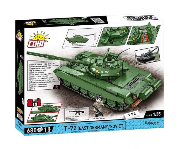 COBI: Armed Forces T-72 (Germania de Est/URSS) set de construcție pentru tanc (2625)