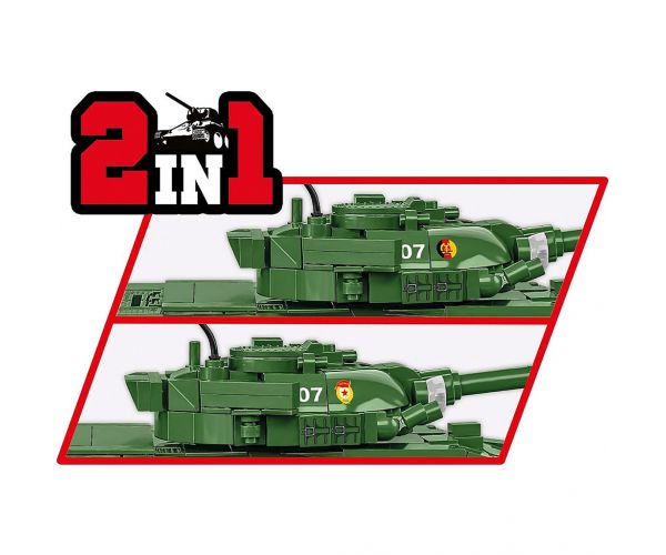COBI: Armed Forces T-72 (Germania de Est/URSS) set de construcție pentru tanc (2625)