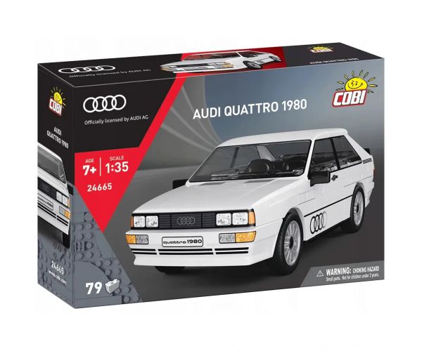 COBI: Audi Quattro 1980 set de construcție pentru mașină albă (24665)