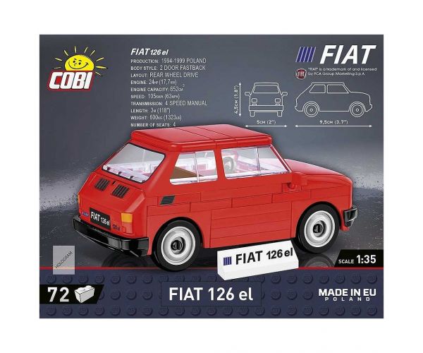 COBI: Fiat 126p - set de construcție auto (24531)