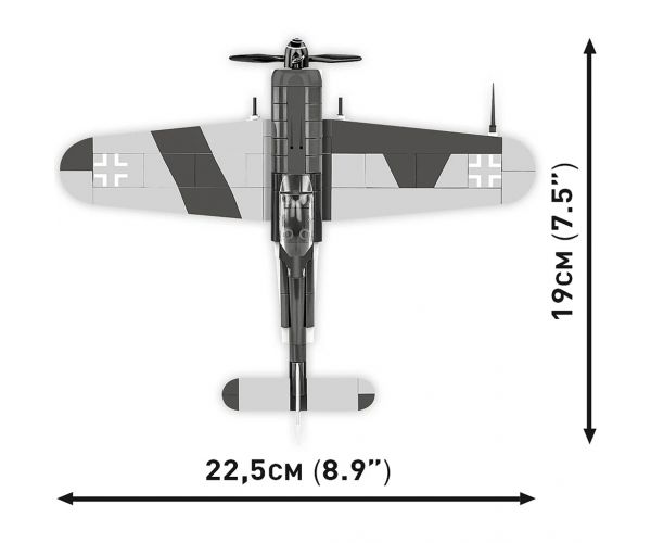 COBI: Focke-Wulf FW 190 F-8 din Al Doilea Război Mondial - set de construcție (5871)
