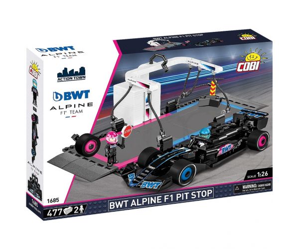 COBI: Joc de construcție cu mașina de curse de box BWT Alpine F1 (1685)