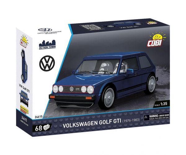COBI: Jucărie de construcție Volkswagen Golf GTI albastru (24615)