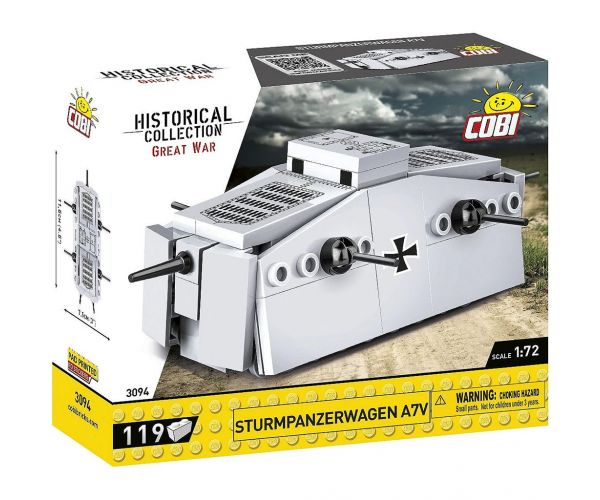 COBI: Jucărie de construcție tanc german Sturmpanzerwagen A7V (3094)