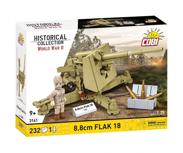 COBI: Set de construcție Al Doilea Război Mondial 8,8 cm Flak 18 (3141)