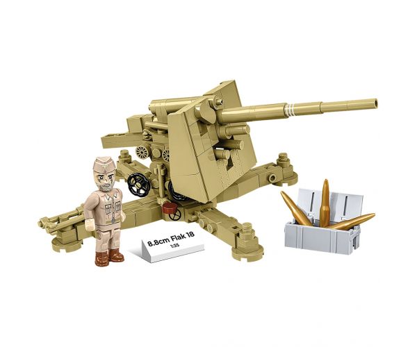COBI: Set de construcție Al Doilea Război Mondial 8,8 cm Flak 18 (3141)