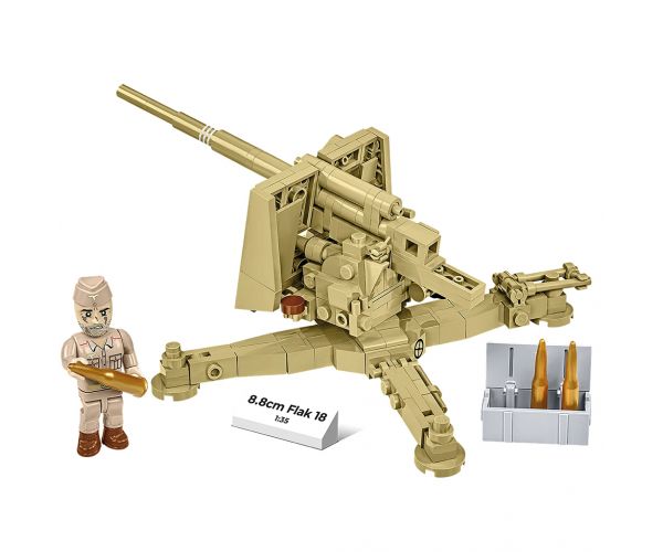 COBI: Set de construcție Al Doilea Război Mondial 8,8 cm Flak 18 (3141)