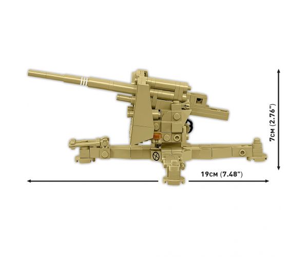 COBI: Set de construcție Al Doilea Război Mondial 8,8 cm Flak 18 (3141)