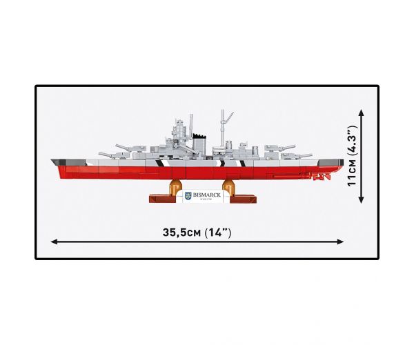 COBI: Set de construcție Cuirasatul Bismarck din Al Doilea Război Mondial (4854)