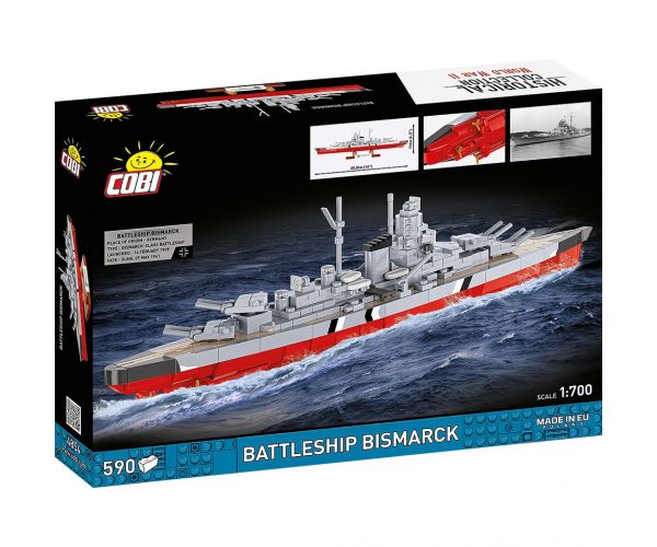 COBI: Set de construcție Cuirasatul Bismarck din Al Doilea Război Mondial (4854)