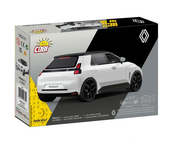 COBI: Set de construcție Renault 5 E-Tech, mașină albă (24675)