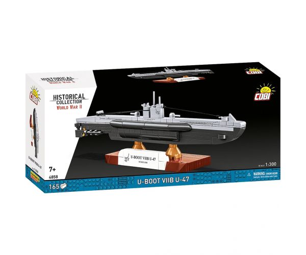 COBI: Set de construcție U-Boot VIIB U-47 din Al Doilea Război Mondial (4858)