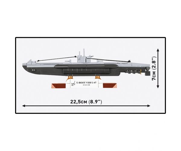COBI: Set de construcție U-Boot VIIB U-47 din Al Doilea Război Mondial (4858)