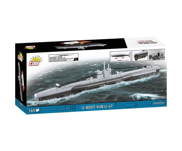 COBI: Set de construcție U-Boot VIIB U-47 din Al Doilea Război Mondial (4858)