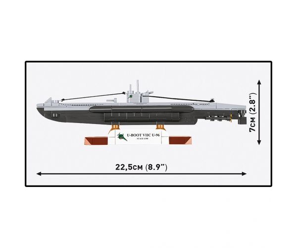 COBI: Set de construcție U-Boot VIIC U-96 din Al Doilea Război Mondial (4857)