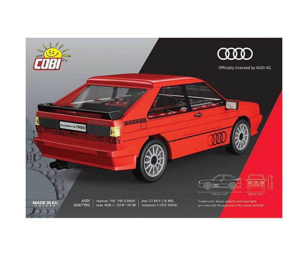 COBI: Set de construcție auto Audi Quattro 1980 (24664)