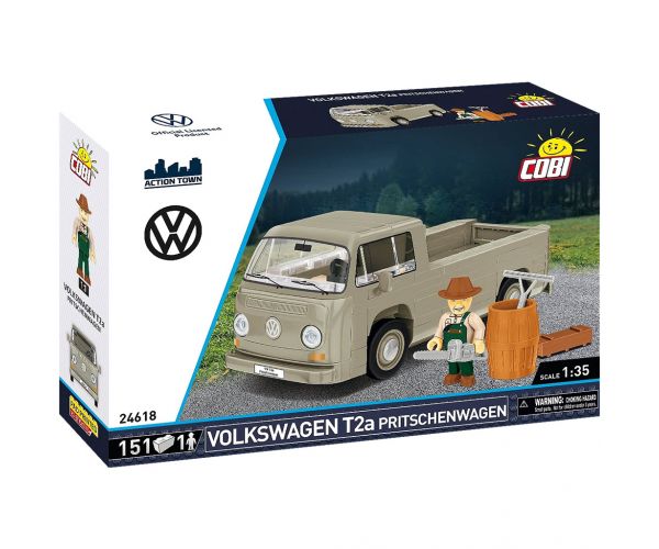COBI: Set de construcție camionetă Volkswagen T2a cu platformă (24618)