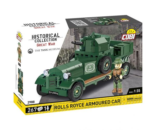 COBI: Set de construcție mașină blindată Rolls Royce 1920 Pattern Mk I (2988)