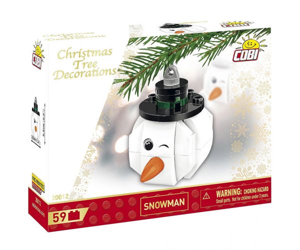 COBI: Set de construcție om de zăpadă ornament pentru bradul de Crăciun (20012)