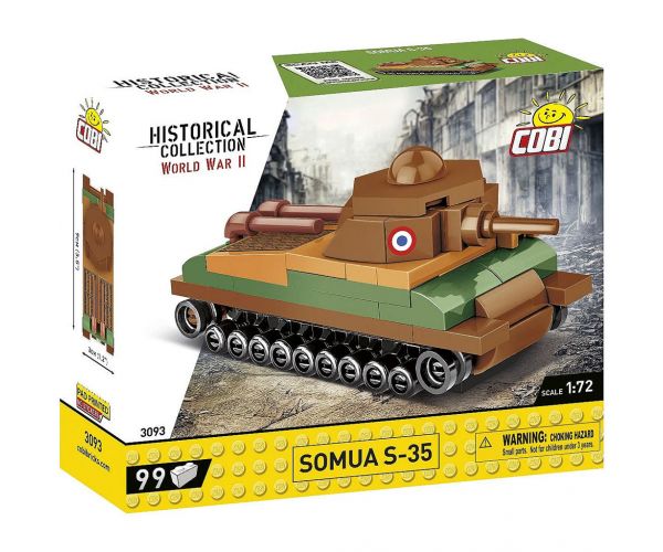 COBI: Set de construcție tanc francez Somua S-35 (3093)