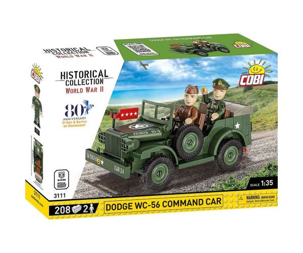 COBI: Set de construcție vehicul blindat Dodge WC-56 Command Car (3111)