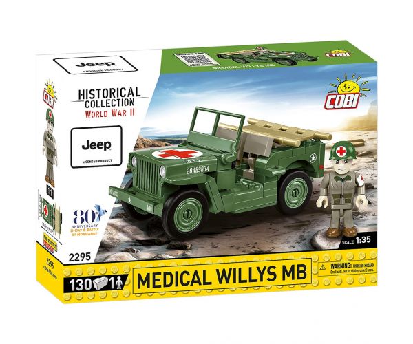 COBI: Set de construcție vehicul medical Willys MB (2295)