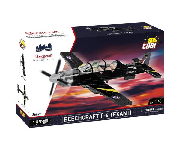 COBI: set de construcție negru Beechcraft T-6 Texan II (26626)