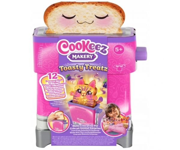 COOKEEZ Makery: Set de joacă Toasty Treatz pentru prepararea de pâine prăjită cu o jucărie de pluș surpriză