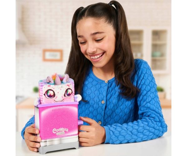 COOKEEZ Makery: Set de joacă Toasty Treatz pentru prepararea de pâine prăjită cu o jucărie de pluș surpriză