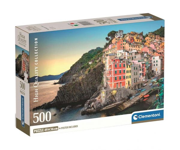 Coasta Riomaggiore HQC puzzle compact de 500 piese - Clementoni