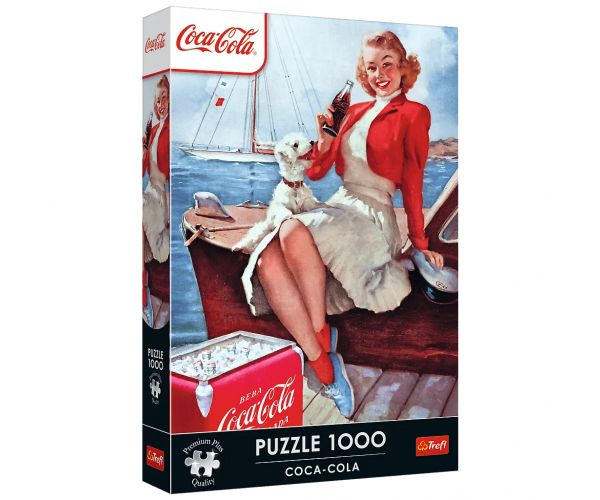 Coca-Cola pauză la malul mării puzzle premium de 1000 de piese - Trefl