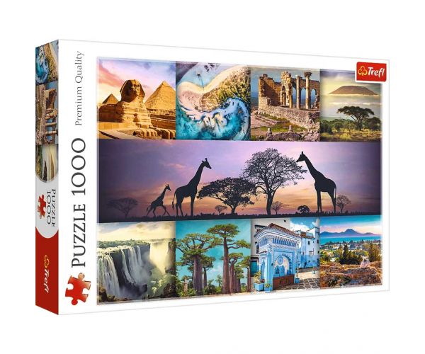 Colaj Africa puzzle de 1000 piese HQ - Trefl