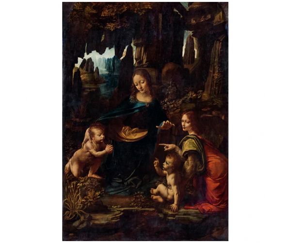 Museum Collection: Leonardo da Vinci - A sziklák szűze 1000 db-os puzzle poszterrel - Clementoni