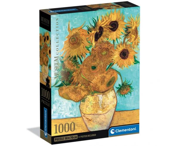 Colecția Muzeului: Van Gogh - Floarea-soarelui puzzle de 1000 de piese - Clementoni