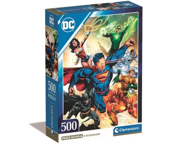 Colecție de înaltă calitate - Puzzle DC Comic 500 de piese - Clementoni