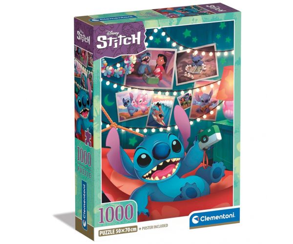 Colecție de înaltă calitate Disney Stitch puzzle 1000 de piese - Clementoni