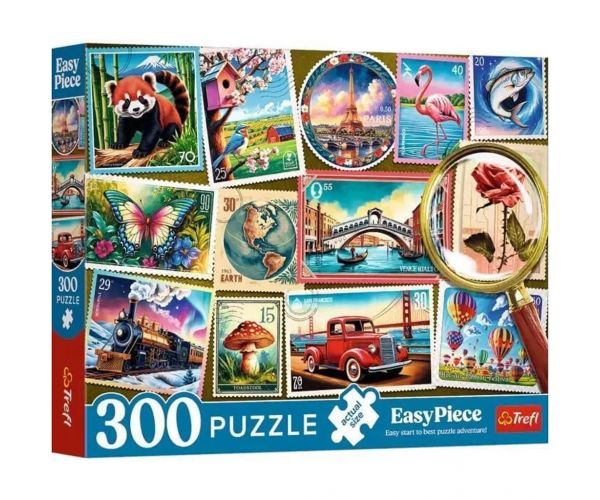 Colecție de timbre Easy Piece puzzle de 300 piese - Trefl