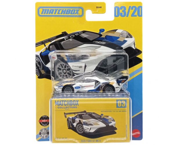 Colecționari de Matchbox: Ford GT Mk II 2020, mașinuță cu cutie, scară 1/64 - Mattel