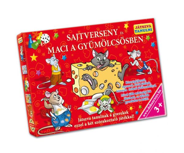 Concurs de brânză și Ursul în livadă joc de societate pentru dezvoltarea abilităților - D-Toys