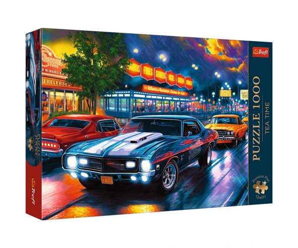 Conducere de noapte pe ploaie puzzle premium plus de 1000 piese - Trefl
