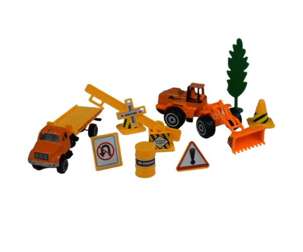 Construction Crew: Építőipari játékszett járművekkel többféle változatban 1db