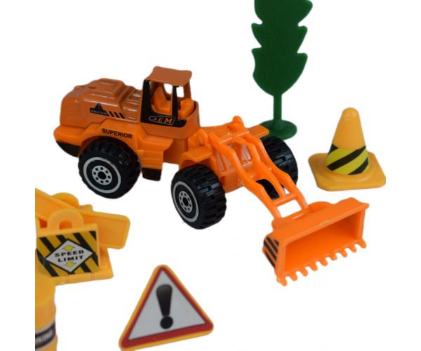 Construction Crew: Építőipari játékszett járművekkel többféle változatban 1db