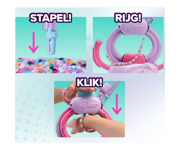 Cool Maker: Set de confecționat brățări StackD Heishi - Spin Master