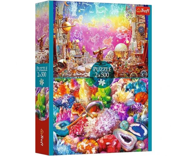 Cosmos și Cristale puzzle 2x500 piese - Trefl