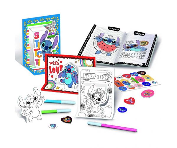 Școala de desen Disney Stitch în rucsac - Lisciani