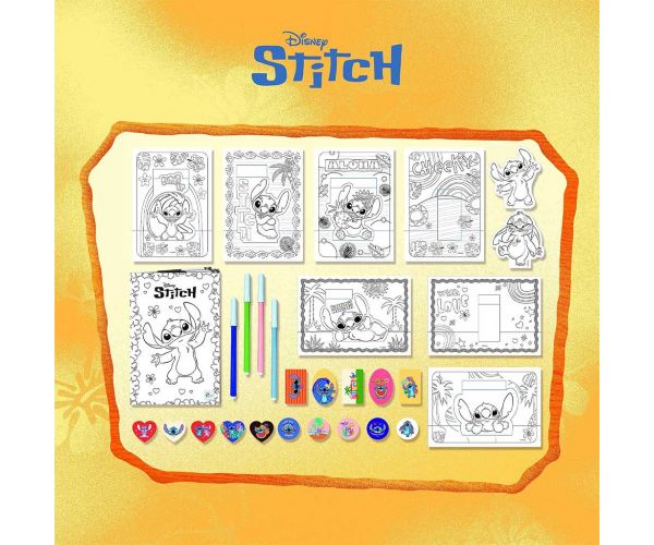 Școala de desen Disney Stitch în rucsac - Lisciani