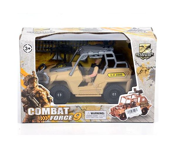 Combat Force 9 katonai terepjáró akció figurával
